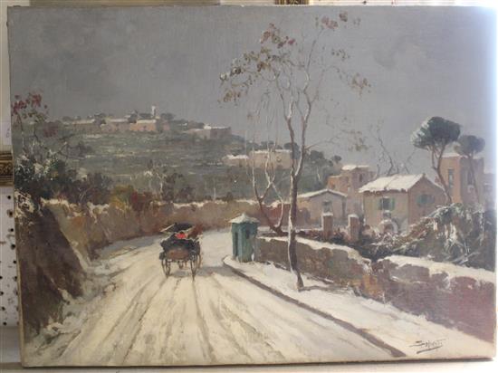 Salvati oil, Winter landscape